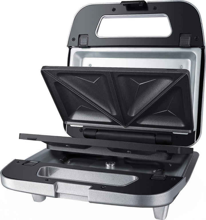 Steba 18-64-00 SG 65 Sandwichmaker | 3er Set antihaftbeschichtete Platten sind auf Knopfdruck leicht