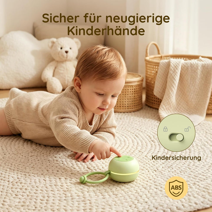 White Noise Machine Baby mit Nachtlicht &amp; Tragbar, Weisses Rauschen Baby