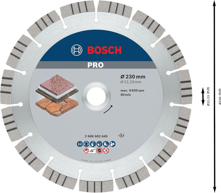 Bosch Accessories Bosch Professional Diamanttrennscheibe Best for Stone (für Stein, 230 x 22,23 x 2,