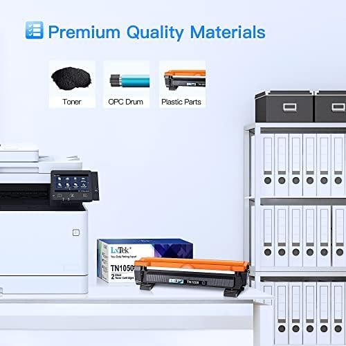 LxTek TN1050 Tonerkartusche Kompatibel für Brother TN-1050 TN1050 für DCP-1510 DCP-1610W DCP-1612W D