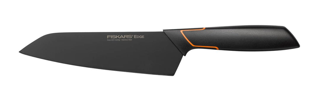 Fiskars Santoku-Messer, Modernes Design, Gesamtlänge: 29 cm, Qualitätsstahl/Kunststoff, Edge, 100309