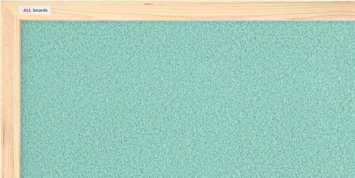 ALLboards Mint Pinnwand mit Holzrahmen 60x40cm Mint Korktafel Korkwand Pinnwand Kork Farbiger Kork 6