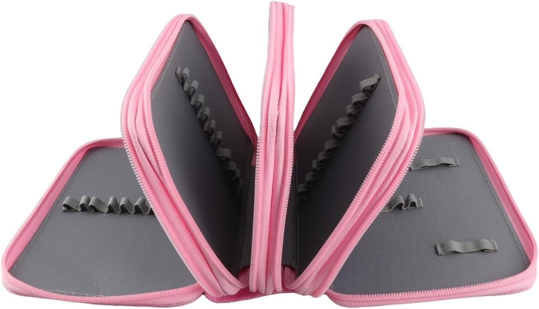 Yosoo Oxford Mehrschicht Stiftemappe für 72 Buntstifte Make-up Pinsel Tasche Pencil Organizer Pen Ta