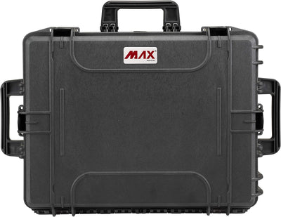 MAX MAX540H245.079 Koffer, wasserdicht, Schwarz Leer 538 x 405 x 245 mm, Leer 538 x 405 x 245 mm