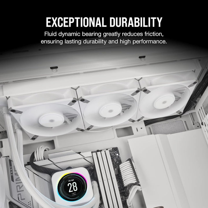 Corsair AF140 Elite, Hochleistungslüfter mit 140-mm-PWM-Fluiddynamiklagern und AirGuide-Technologie