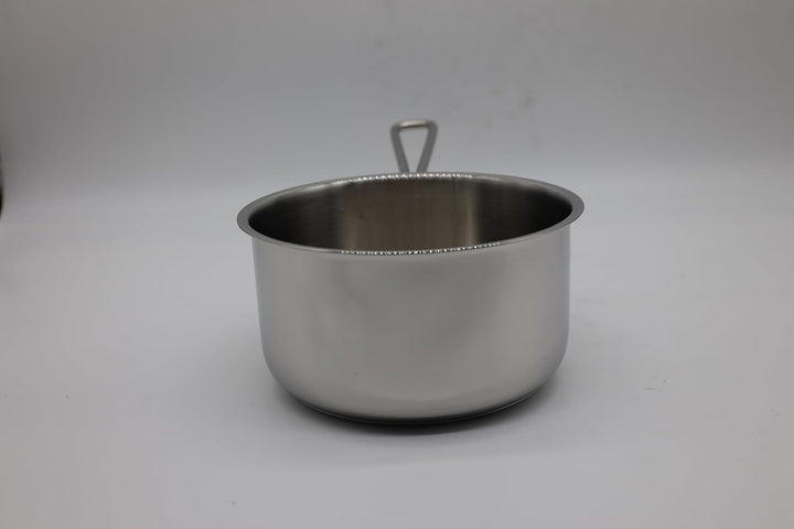 Hascevher Venice Milchtopf 16x9cm, Stielkasserolle 1,7 Liter, hochwertigem Edelstahl
