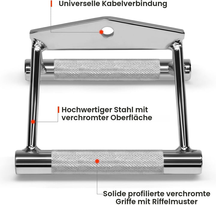 Yes4All Einhandgriff, Trizeps Griff, Fitness Griffe, Kabelzug, Seilzug Fitness, Latzug Griff, Gym Gr