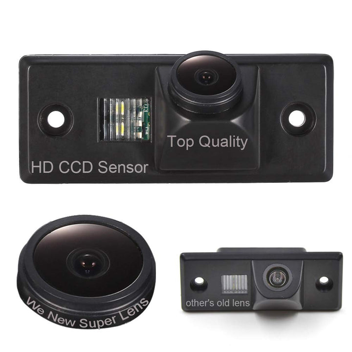 Super HD Wasserdicht Nachtsicht Rückfahrkamera Ersatz für VW Golf Variant Mk4 MK5/Tiguan/Touareg/Pol