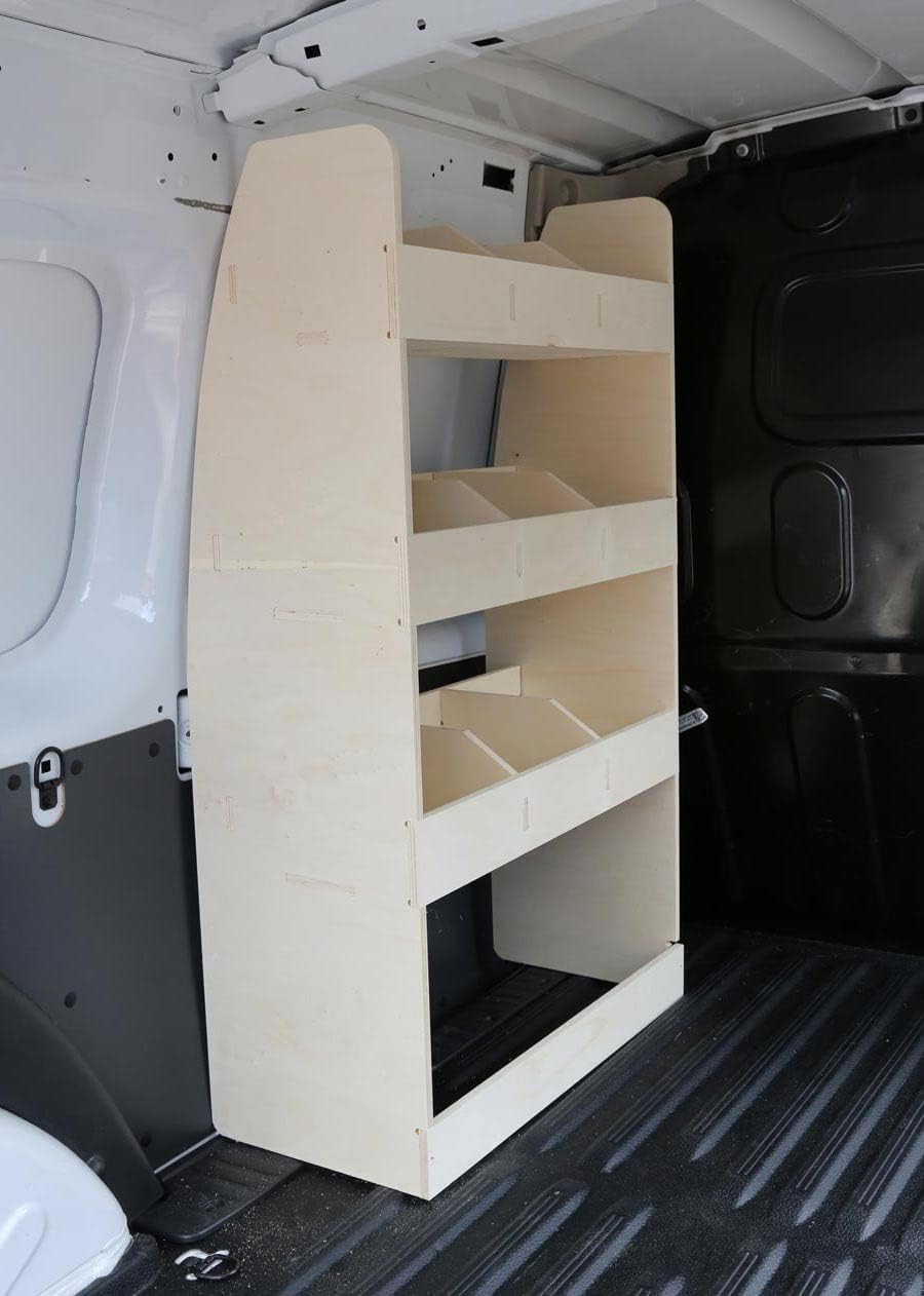 Vanify - Kompatibel mit Renault KANGOO L3 (Maxi) 2008+ Fahrzeugeinrichtung Fahrzeugregale, Fahrersei