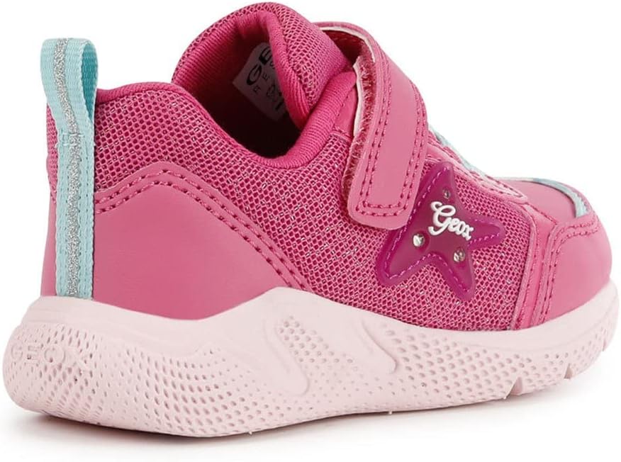 Geox Mädchen B Sprintye Girl D Sneakers 20 EU Fuchsia Aqua, 20 EU Fuchsia Aqua