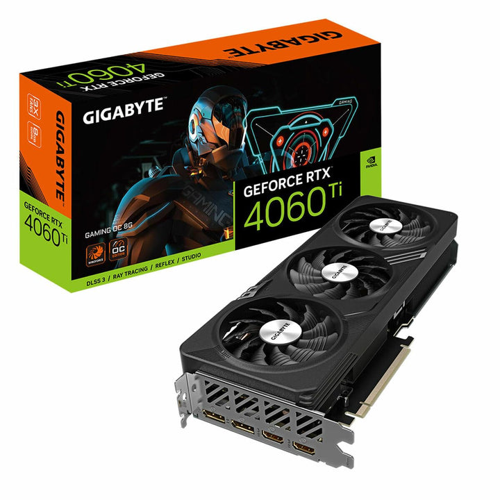 GIGABYTE GeForce RTX 4060 TI GAMING OC 8GB Graphics Card - 8GB GDDR6 18Gbps 128bit, PCI-E 4.0, 2x Di