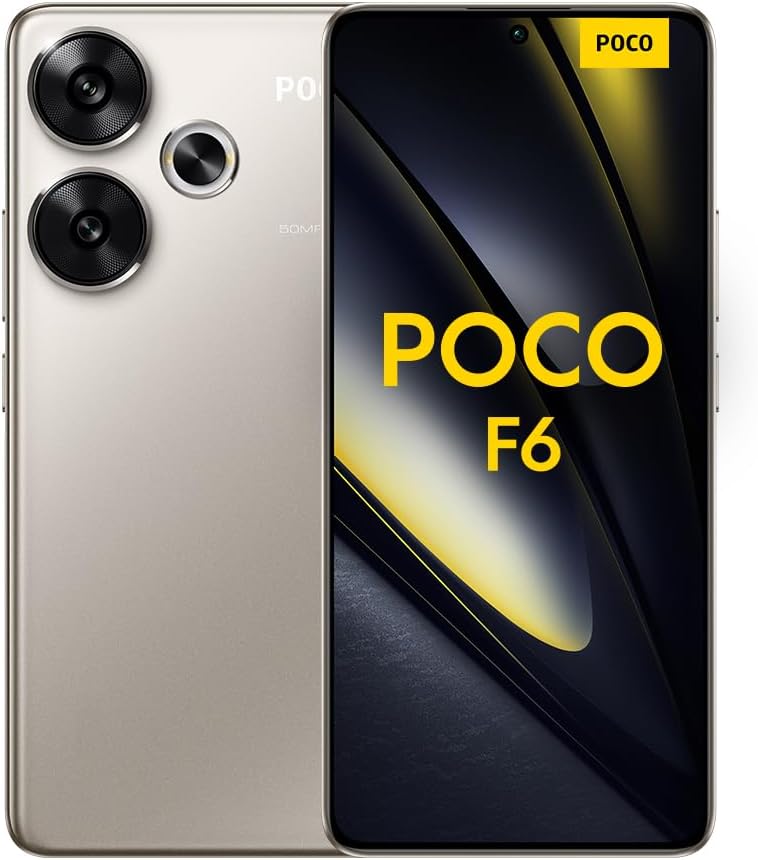Poco F6 Smartphone, 8+256GB Handy ohne Vertrag, 120Hz 6,67'' Flow AMOLED, 50MP OIS Zweifach-Kamera,