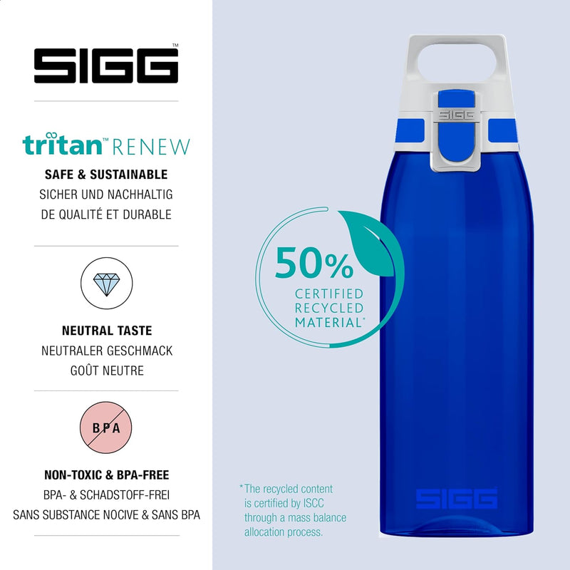 SIGG - Tritan Trinkflasche - Total Color ONE ONE - Für Kohlensäurehaltige Getränke Geeignet - Spülma