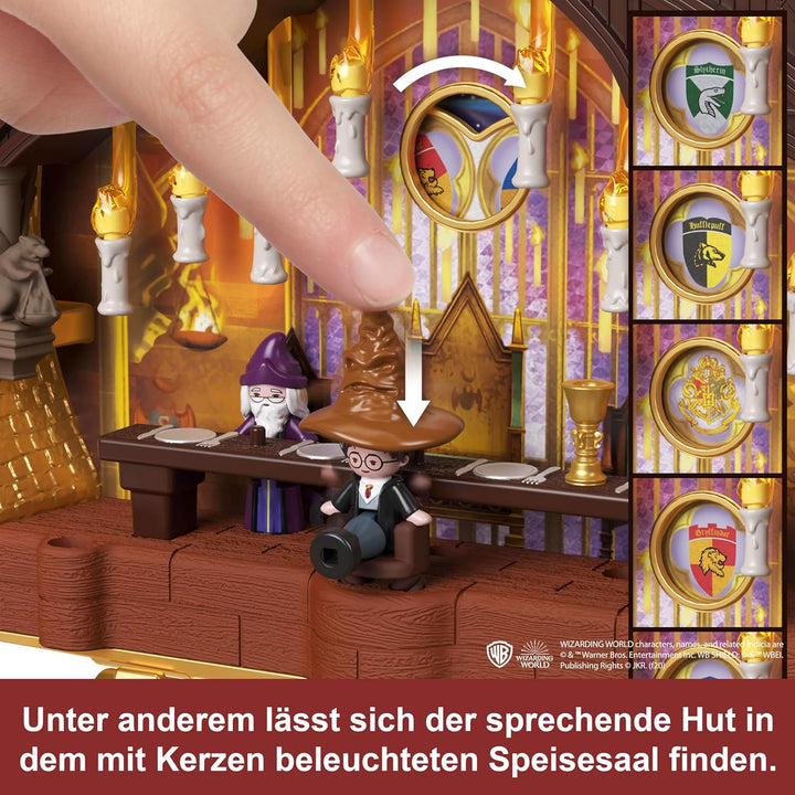 Polly Pocket Sammler-Spielset, Harry Potter-Schatulle mit 5 Puppen und 11 Zubehörteilen, HRD56 Harry