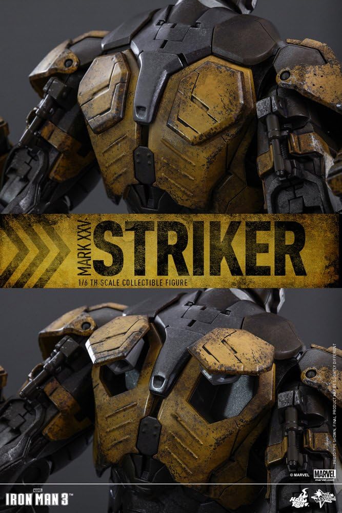 Hot Toys Massstab 1: 6 "Iron Man Mark xxv-Striker Movie Masterpiece Serie Figur (grau)