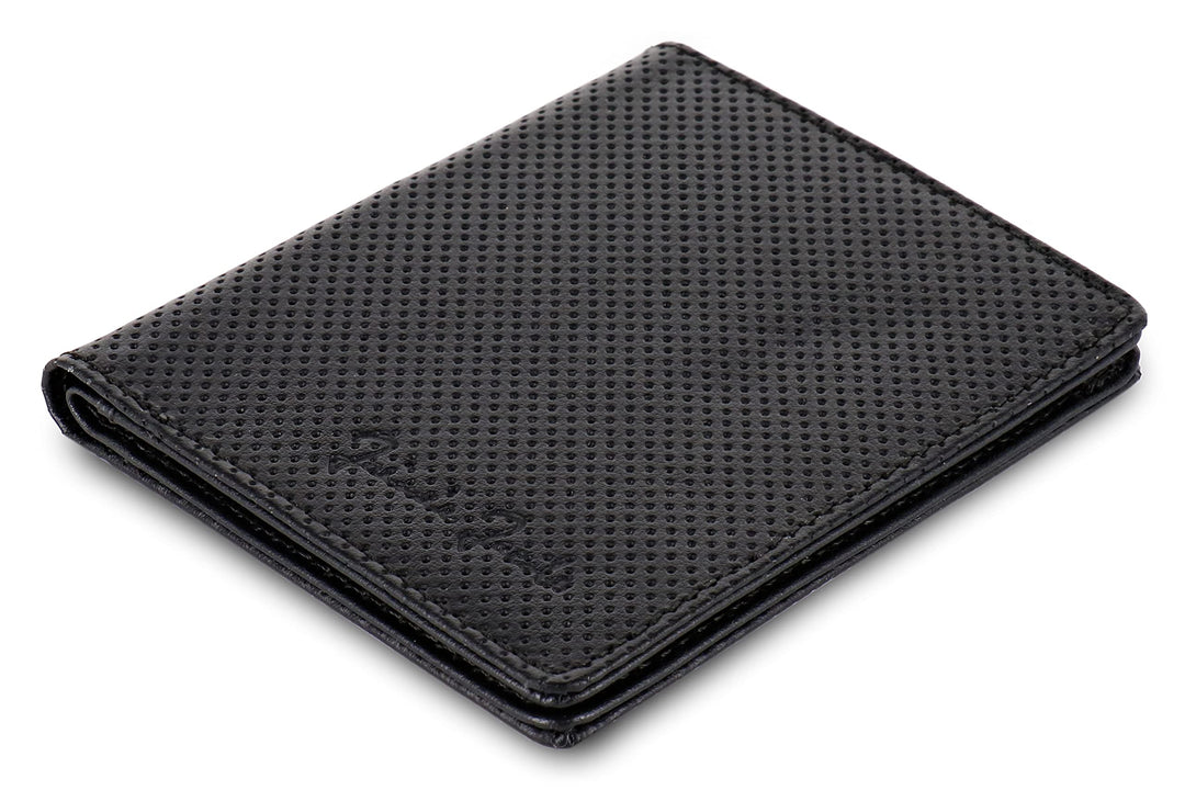Jaimie Jacobs SLIMSTAR Geldbeutel dünne Geldbörse Leder Slim Wallet Hochformat Herren (Lochleder Sch