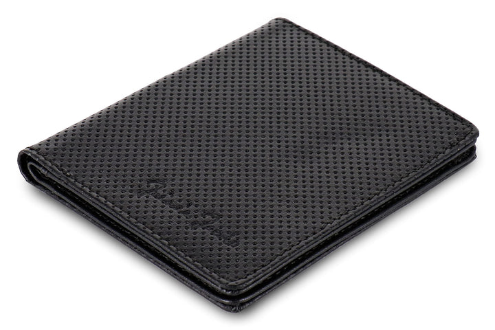 Jaimie Jacobs SLIMSTAR Geldbeutel dünne Geldbörse Leder Slim Wallet Hochformat Herren (Lochleder Sch