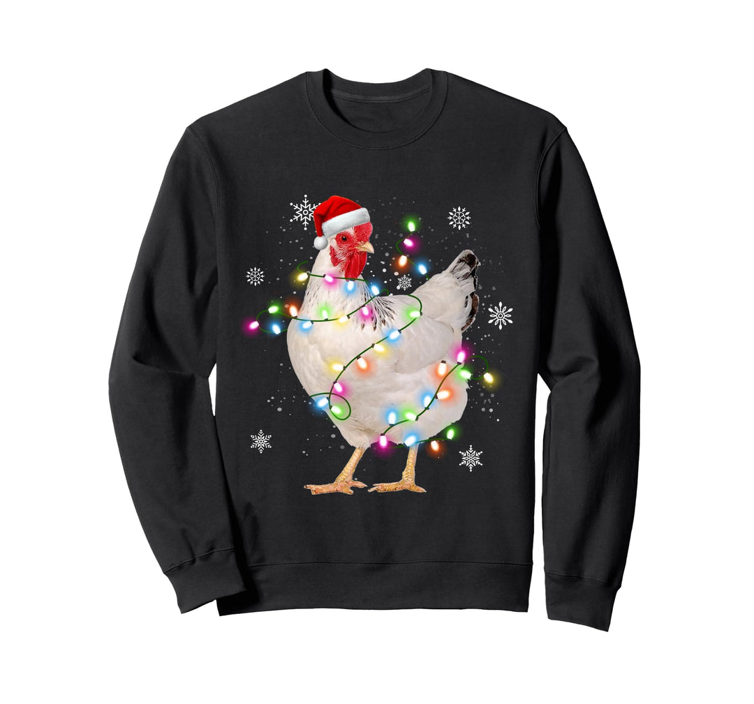 Santa Huhn Weihnachten Xmas Chicken Geschenk Lustig Huhn Sweatshirt