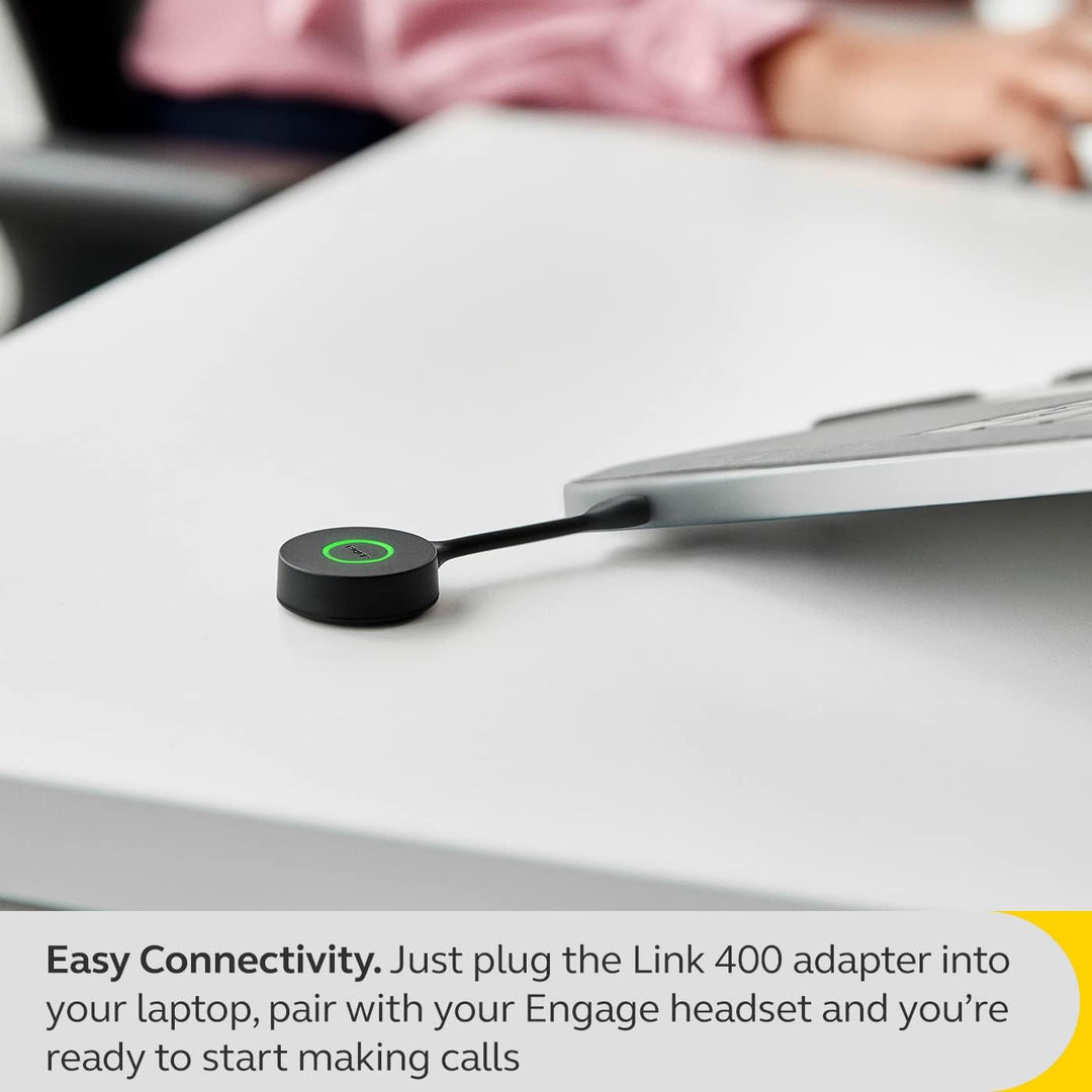 Jabra Link 400 USB-C DECT Adapter - Tragbarer und langlebiger Dongle mit bis zu 150 m geschützter Fu