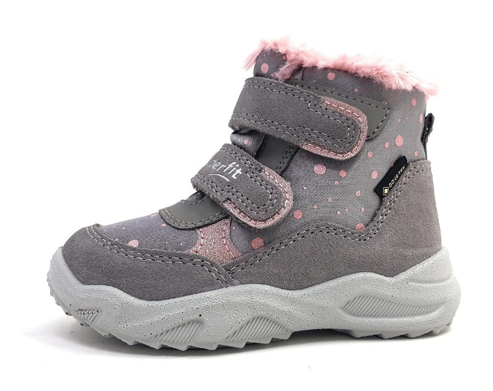 Superfit Baby - Mädchen Glacier Stiefel Gore-tex 1-009226Schneestiefel 20 EU Weit Grau Rosa 2500, 20