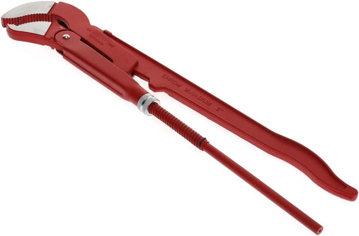 GEDORE red 45degree abgewinkelte Eck-Rohrzange, Spannweite 103 mm/3 Zoll, S-Maul, massiv, Zahnung ve