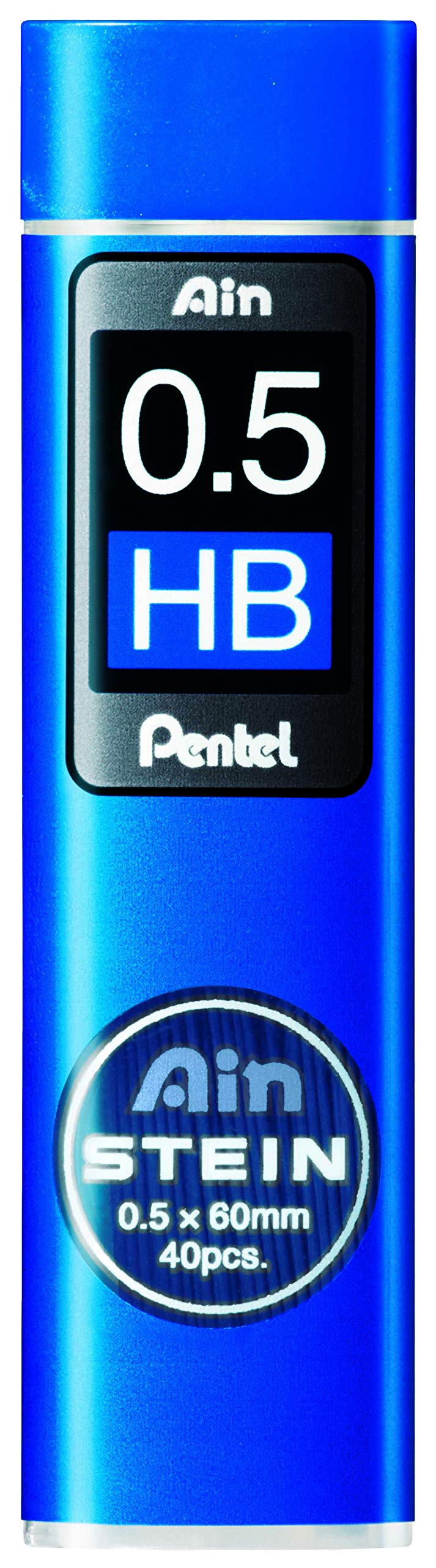 Pentel Ain STEIN C275 Feinmine, 40 Minen je Dose, 0.5 mm, Härtegrad HB (12 Dosen), HB