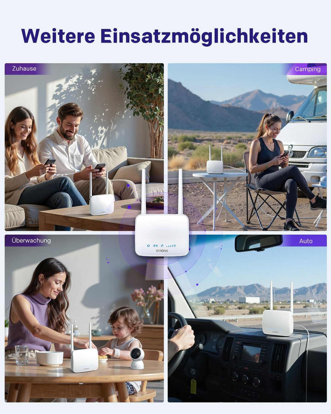 STRONG 4G-LTE-Router 350M - Mobilfunk-Router für stabile Hochgeschwindigkeits-Internetverbindung im