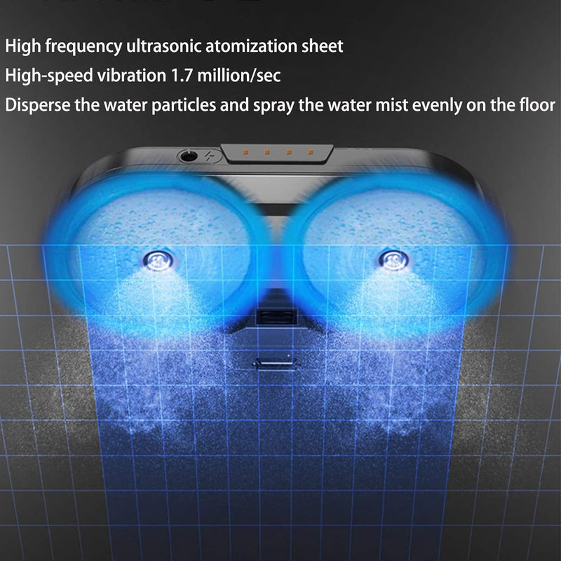 GYing elektrischer Wischkopf mit Zerstäubung und 6 Wischmopps für Dyson V7, V8, V10, V11,