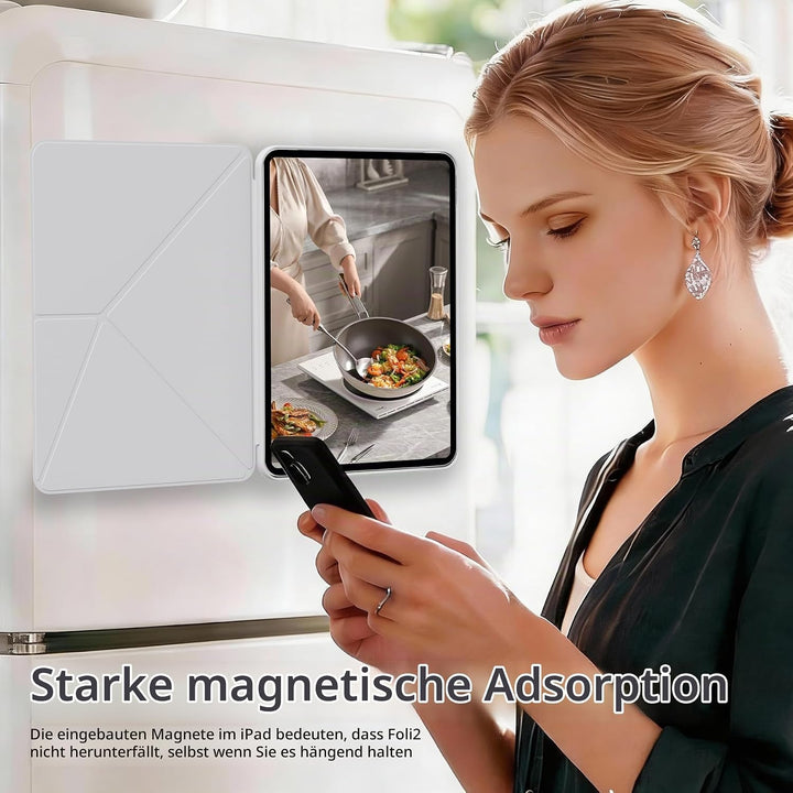 Hülle für iPad (A16) 11. Generation 11 Zoll 2025, iPad 10. Gen 10,9 Zoll 2022, Schlanke Magnetische