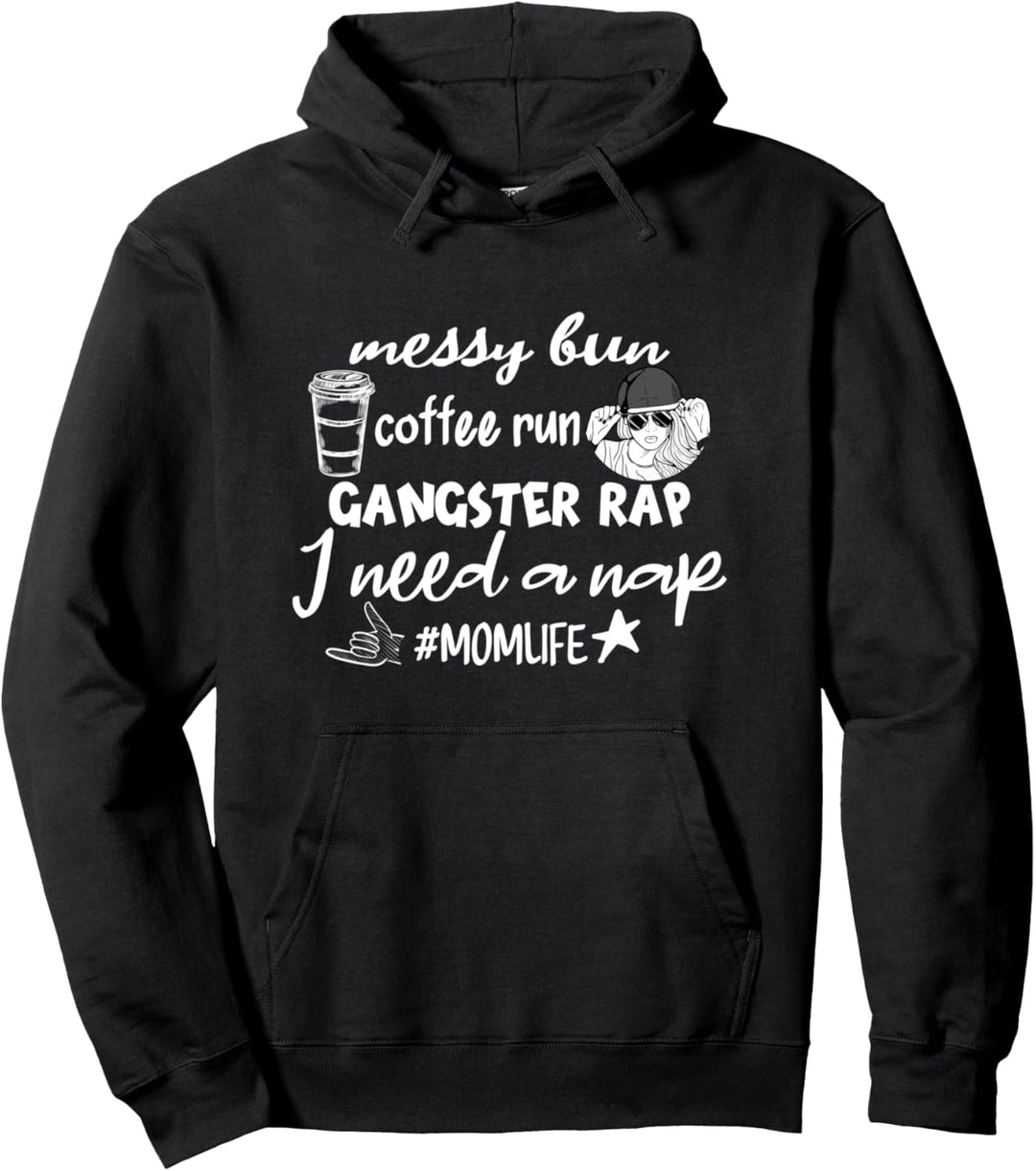 Lustig Espresso Outfit Spruch Mokka messy Bun coffee Run Pullover Hoodie