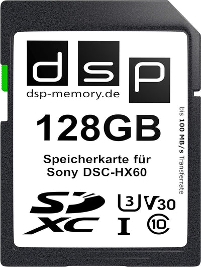 DSP Memory 128GB Professional V30 Speicherkarte für Sony DSC-HX60 Digitalkamera
