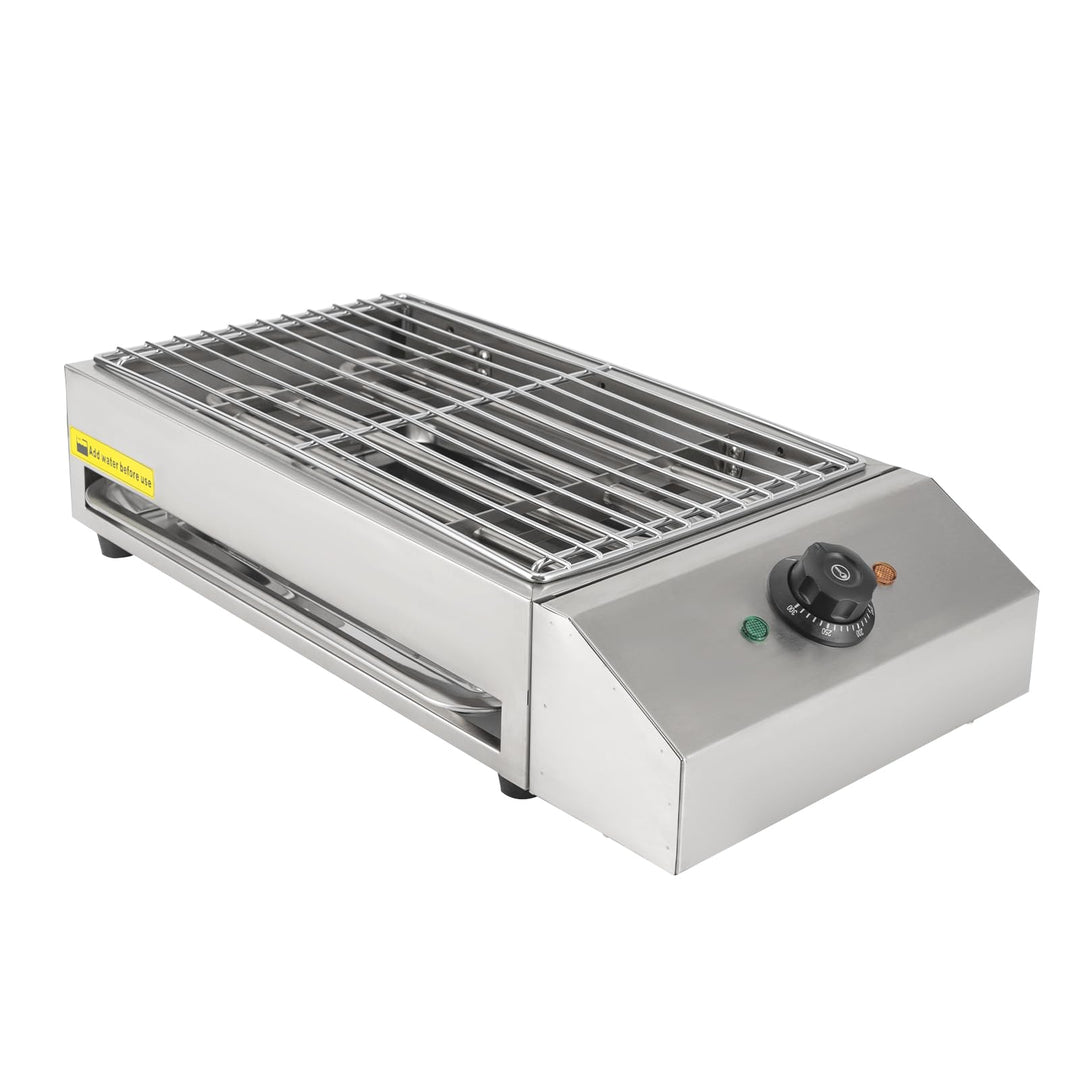2600W Elektrischer Grillkocher Tischgrill Elektrisch Barbecue Elektrogrill mit Abnehmbares Edelstahl