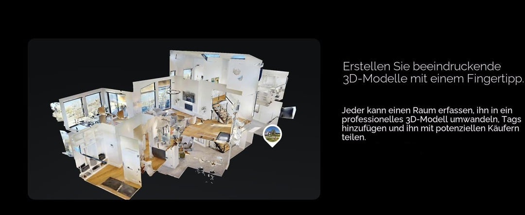 Matterport Pro2 3D 360-Grad-Kamera-Rucksack-Bundle - Enthält Pro2 3D-Kamera, Stativ, Klemme und Ruck