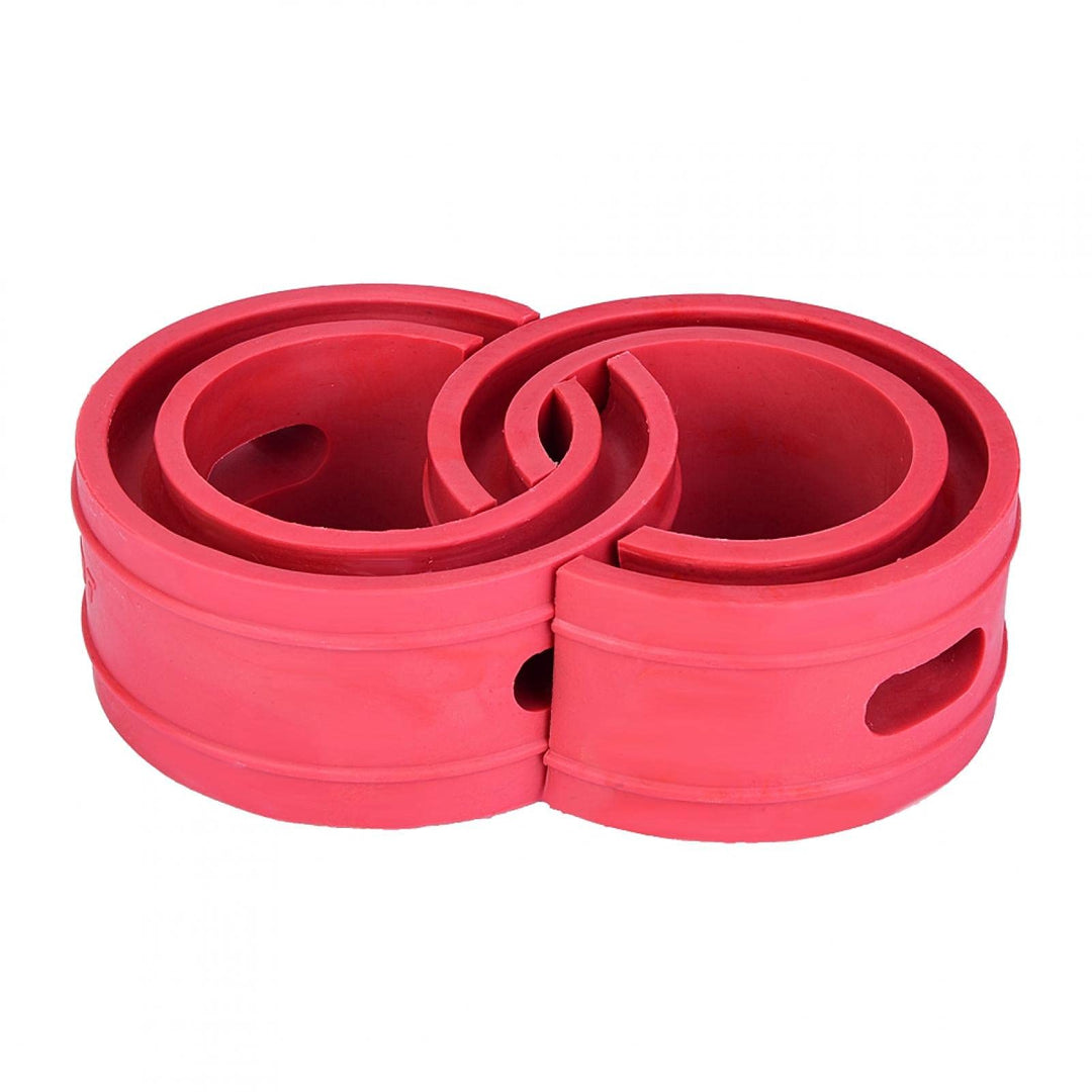 Automotive Spring Buffer Kleber, 2PCS Red Car Shock Absorber Buffer Spring Bumper Cushion Typ D für