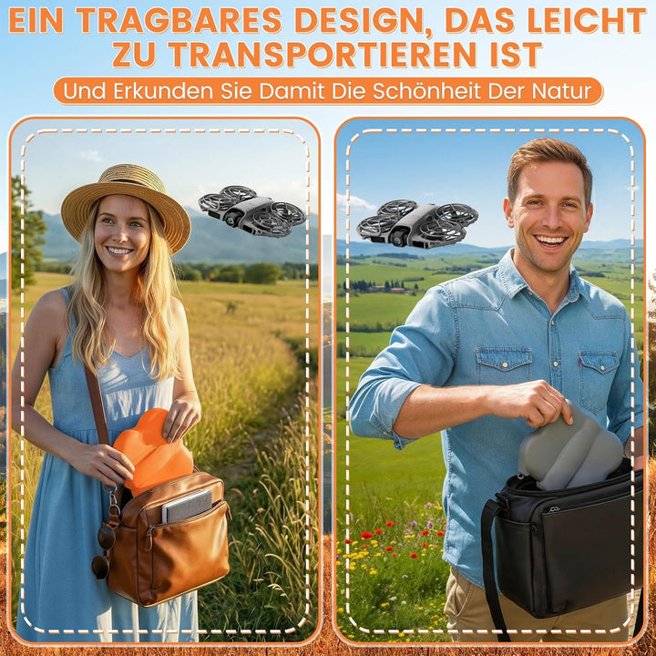 Tasche für DJI Flip Drohne, Kunststoff-Hartschalenkoffer, Drohnenschutz-Tragetasche Case, Kompakte A