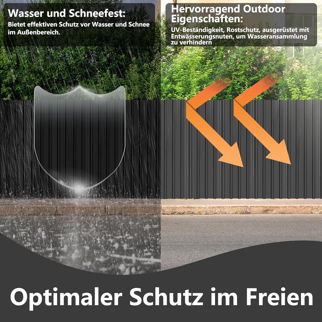 YRHome Dachbleche Trapezblech Stahlblech Formblech Platten Dachplatten Wetterfest Wellblechplatten V