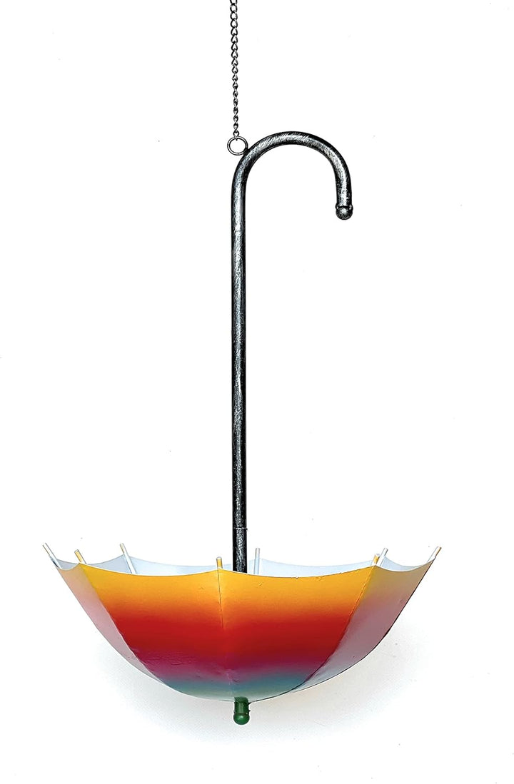 DanDiBo Blumenampel Metall Hängeampel mit Topf Innen Aussen Regenschirm Hängepflanzen 72 cm 96258 L