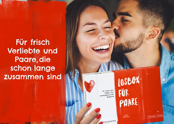 Losbox für Paare - Das Geschenk für unvergessliche Momente - 50 Lose mit Ideen für Spiel, Spass & vi