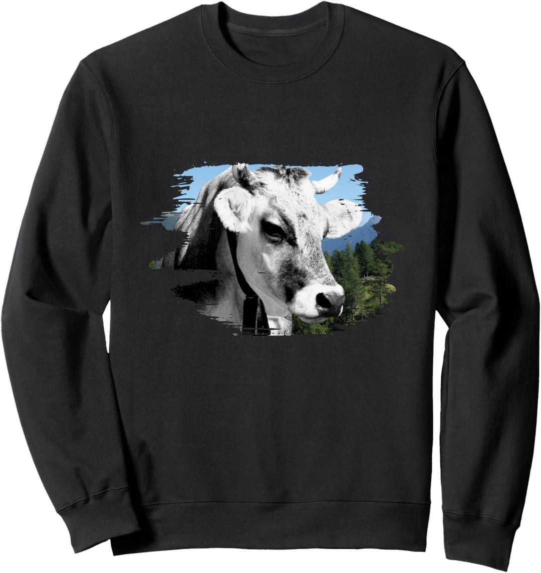 Landleben Tiroler Vieh Tirol Landwirt Kuh Grauvieh Geschenk Sweatshirt