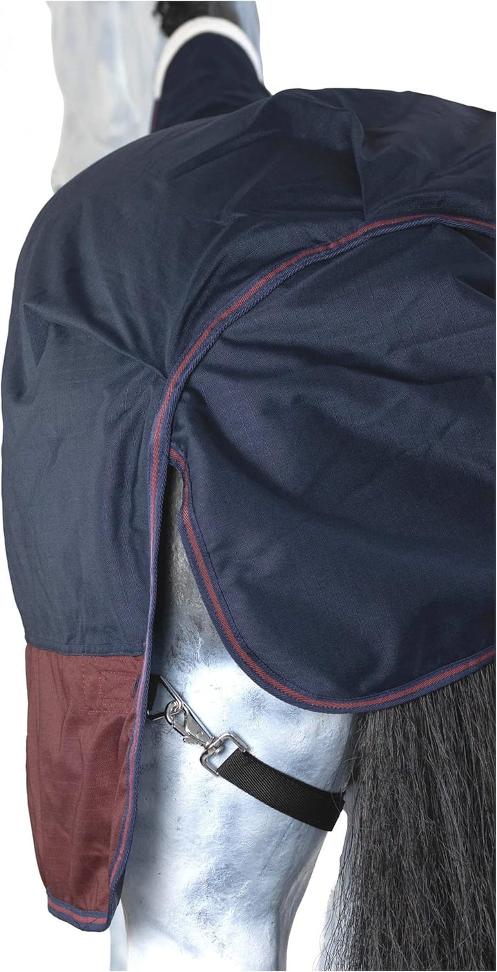RL24 - Weidedecke High Neck Polarfleece 600D BASICLINE Marine/Kastanie 85cm Marine/Kastanie (Altes M