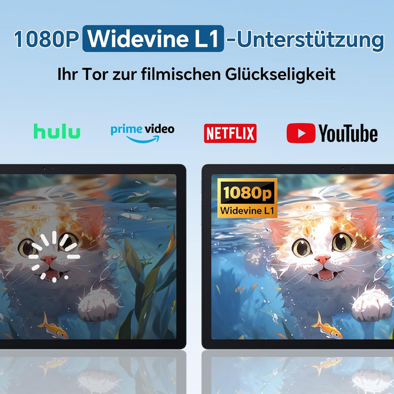 OSCAL Pad 80 WiFi Android 14 Tablet 10.51 Zoll, 18 GB RAM+256 GB ROM Speicherplatz(2TB TF),8200 mAh