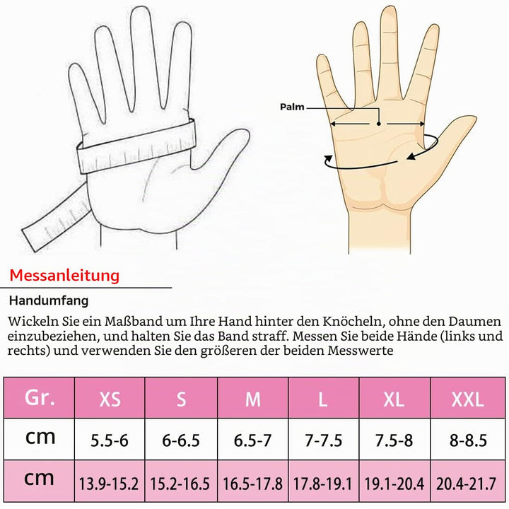 Harssidanzar Damen Fäustlinge,Winter Schaffell Lammfell beheizte warme pelzige Stulpenhandschuhe Led