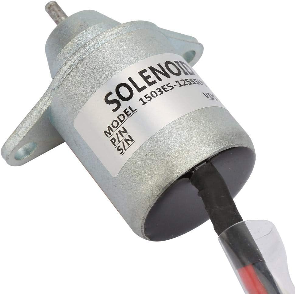 Magnetventil, 12 V 1503ES-12S5SUC5S Dieselkraftstoff Motor Abschaltstopp Magnetventil Austauschsatz