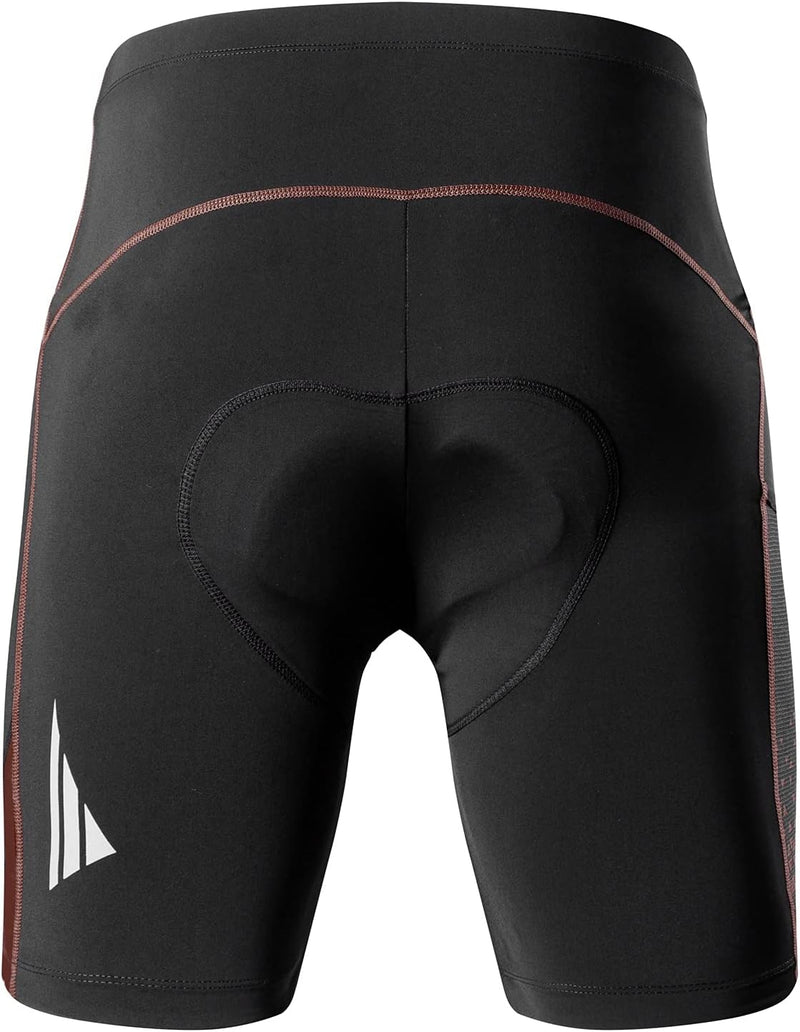 Santic Radlerhose Herren Kurz mit Sitzpolster Radhose Herren Kurz Fahrradhose Herren Gepolstert Rads