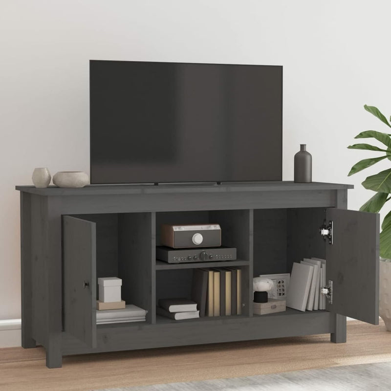 Tidyard TV Schrank mit 4 Fächern und 2 Türen Lowboard Sideboard Fernsehschrank Fernsehtisch TV Möbel