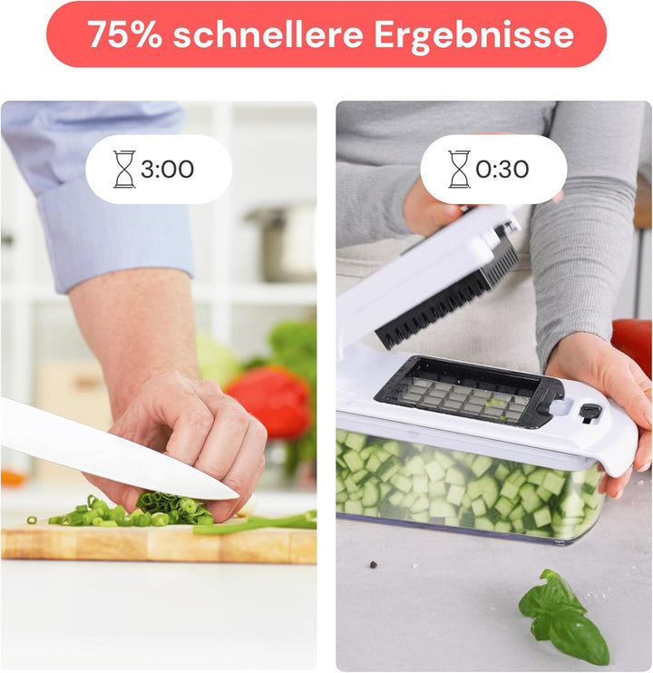 Gemüseschneider Spiralschneider Gemüsehobel - Gemüse Schneider Zwiebelschneider Kartoffelschneider O