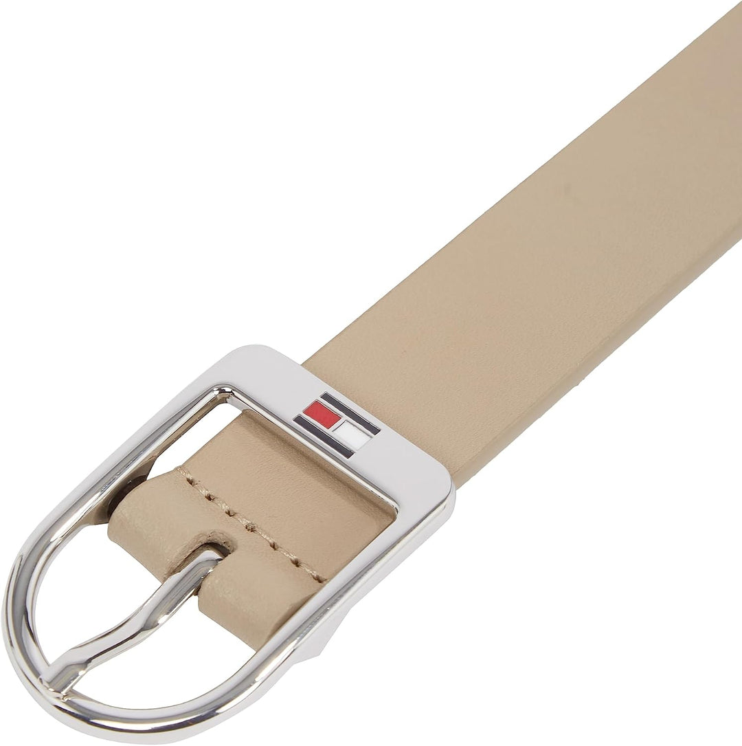 Tommy Hilfiger Damen Gürtel 75 Beige (Merino), 75 Beige (Merino)