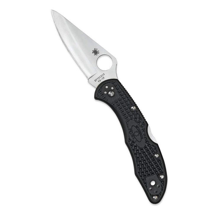 Spyderco Delica 4 Spyder Kantenfaltmesser, Schwarz