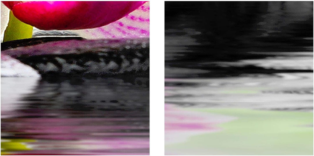 Runa Art Bild Wohnzimmer Schlafzimmer Orchidee Feng Shui 5 Teilig Steine Zen Pink Wandbilder auf Vli