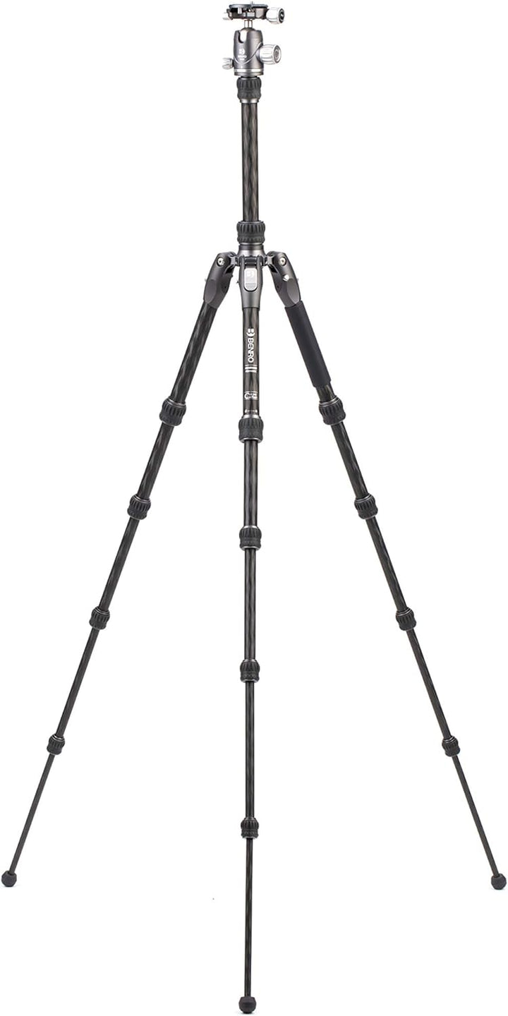 Benro Carbon Fibre Zero Series Tripod/Monopod with VX20 Ballhead, 5 Leg Sections, Twist Leg Locks, P